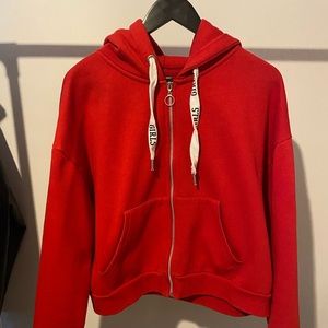 Red Zip Up Hoodie